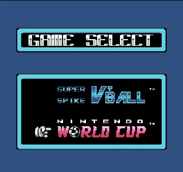 Super Spike V'Ball + Nintendo World Cup (USA) screen shot game playing